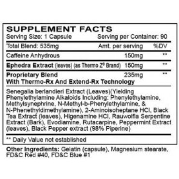 Hell Fire Fat Burner EPH 150 Innovative Labs USA Innovative Laboratories